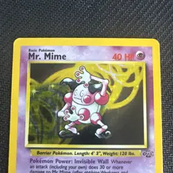 Pokemon TCG Mr. Mime Jungle 22/64 Regular Unlimited Rare Good Condition - Image 2