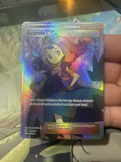 Acerola Trainer Full Art 142/147 SM Burning Shadows Pokemon TCG - Image 1