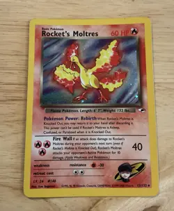Rocket’s Moltres Holo Rare 12/132 - 2000 Pokemon Gym Heroes 🔥🔥#M333 - Image 1