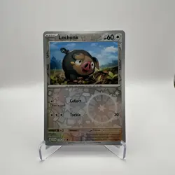 Lechonk 155/198 Reverse Holo Scarlet & Violet Pokemon Card 2023 - Image 1