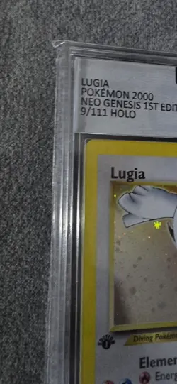 Lugia 2000 Pokemon Neo Genesis TCG Holo Card 9/111 1st Edition - Image 3