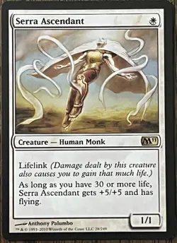 Serra Ascendant - Core Set 2011 M11 - Magic MTG - NM - Rare - Image 1
