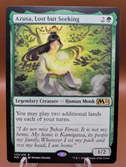 Azusa, Lost but Seeking x1 MTG M21 Core 2021 Magic Near Mint NM English - Image 1