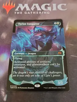 Mtg. Clarion Conqueror. Foil Showcase. Tarkir: Dragonstorm. Pack Fresh - Image 1