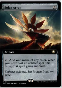MTG #0038 Solar Array - Extended Art (EOC) Edge of Eternities Commander - Image 1