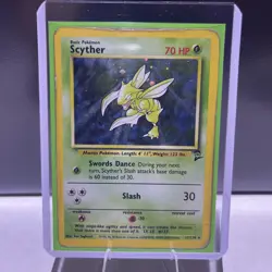 Pokemon TCG Scyther Base Set 2 Holo Unlimited Rare Card 17/130 - Image 1