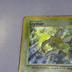 Pokemon TCG Scyther Base Set 2 Holo Unlimited Rare Card 17/130 - Image 5