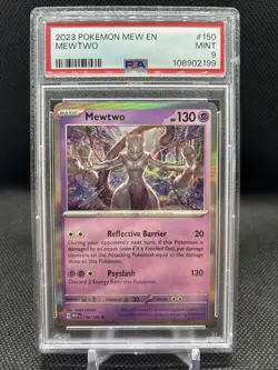2023 Pokemon Mewtwo #150 English MEW 151 PSA 9 (Mint) - Image 1