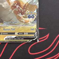 Dragonite V SWSH236 Black Star Promo Pokemon Go Stamp LP 1 - Image 3