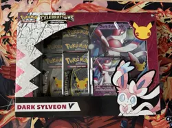 Pokemon Celebrations 25th Anniversary Dark Sylveon V Collection Box Sealed - Image 1