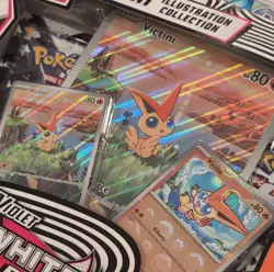 Pokemon Scarlet & Violet Bolt Flare Victini Illustration Collection Box Promo - Image 3