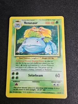 Pokemon Venusaur Base Set 15/102 Holo Rare 1999-2000 Wizards Copyright - Image 4