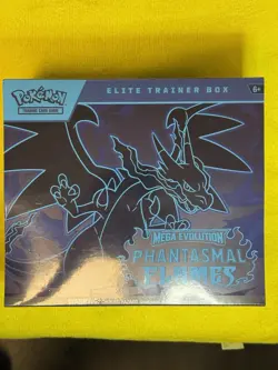 Pokemon TCG Mega Evolution Phantasmal Flames Elite Trainer Box ETB - Image 1