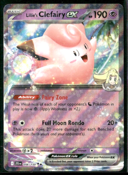 Lillie's Clefairy ex - 056/159 - Journey Together Double Rare Holo Pokemon TCG - Image 1