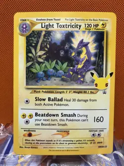 Light Toxtricity SWSH137 Black Star Promo Stamped Celebrations Pokemon NM 2030 - Image 1