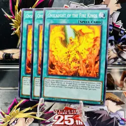 3x Yugioh Playset Onslaught of the Fire Kings SR14-EN026 Common 1st Ed Near Mint - Image 1