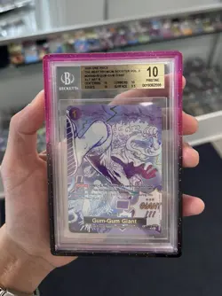 Gum-Gum Giant One Piece OP09-078 English Beckett Graded Pristine 10 - Image 1