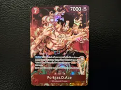 One Piece- Portgas D.Ace OP02-013,Paramount War Alt Art (Parallel) NM - Image 1