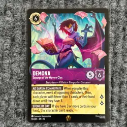 Disney Lorcana WitW Demona Scourge of the Wyvern Clan 55/204 Legendary NM - Image 1