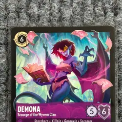 Disney Lorcana WitW Demona Scourge of the Wyvern Clan 55/204 Legendary NM - Image 3