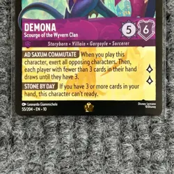 Disney Lorcana WitW Demona Scourge of the Wyvern Clan 55/204 Legendary NM - Image 4