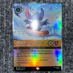 Disney Lorcana Winterspell Stitch Carefree Snowboarder Epic 207/204 NM/Mint - Image 2