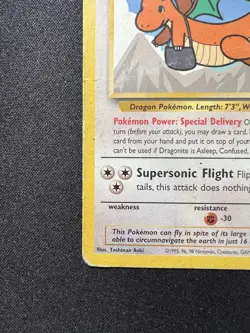 Dragonite #5 Black Star WB First Movie Promo 1999 WOTC Vintage Pokemon Card - Image 5