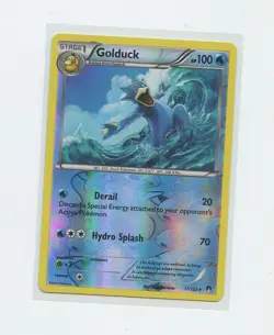 2015 English Pokemon Trading Card XY Breakpoint Reverse Holo 017 Golduck - Image 1