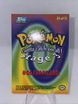 Topps 06 Charizard Series 1 Pokemon Non-Holo Card Mint Condition. Flawless. - Image 2