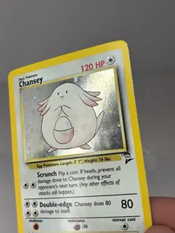 Chansey - 3/130 - Pokemon Base Set 2 Holo Rare Card WOTC MP - Image 3