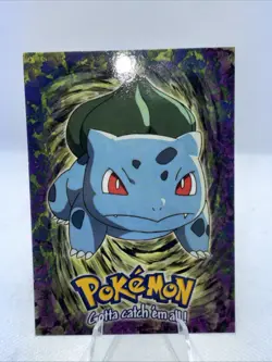 BULBASAUR #01 Pokemon Card TCG Topps TV Animation - Image 1