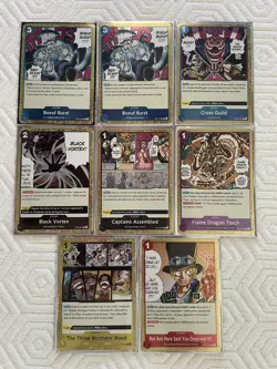 ONE PIECE TCG - All Foil Event Cards - 8 Card Lot - Image 1