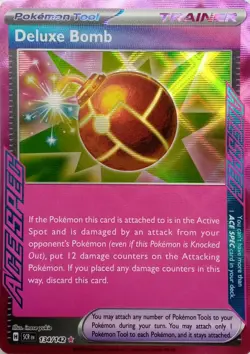 134/142 DELUXE BOMB ACE SPEC RARE STELLAR CROWN POKEMON CARD - Image 1