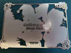 Goddess Story Gold METAL Card - Maiden Party - Serial Number #/200! Rem Anime - Image 4