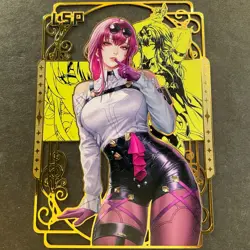 WES - Goddess Story Gold METAL Card - Serial Number #017/200! Kafka Anime Girl - Image 1