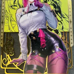 WES - Goddess Story Gold METAL Card - Serial Number #017/200! Kafka Anime Girl - Image 3