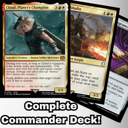 Cloud, Planet's Champion Commander Deck EDH 100 Magic Cards Custom MTG Equipment - Image 1