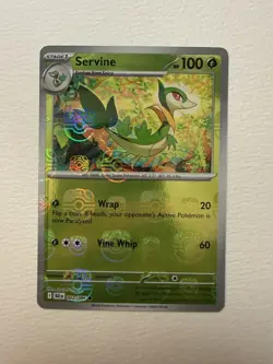 Servine 002/086 Masterball Reverse Holo Black Bolt Pokemon Card English Mint - Image 1