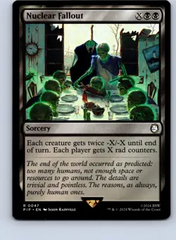 MAGIC TG: Universes Beyond: Fallout #47 Nuclear Fallout Rare .M2A - Image 1