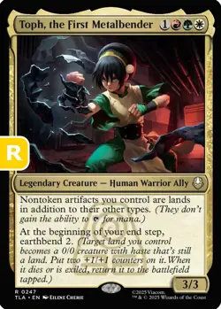 MTG Toph the First Metalbender Avatar Rare Legendary Creature NM - Image 1