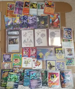 Trading Card Lot Of Pokemon / MTG / Gundam / MHA / CGC / Marvel / One Piece TCG - Image 2