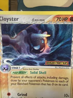 Pokemon TCG Cloyster (Delta Species) 14/101 Dragon Frontiers Reverse Holo Stamp - Image 3