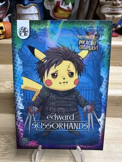 Edward Scissorhands #13 Galaxy Holo Pokemon Pikachu Cosplay - Image 1