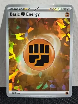 Pokemon TCG Basic Fighting Energy Cracked Ice Ultra-Premium Box SVE 014 - Image 1