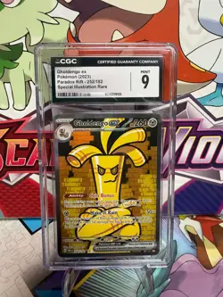 CGC 9 Gholdengo ex 252/182 SIR Alt Art - Paradox Rift - Pokemon TCG - SHIPS FAST - Image 1