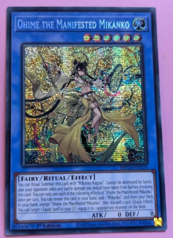 YUGIOH OHIME THE MANIFESTED MIKANKO PRISMATIC SECRET RARE NEAR MINT MP24-EN135 - Image 1