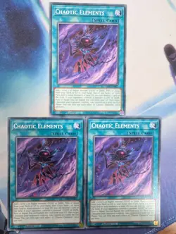 YuGiOh! Chaotic Elements ALIN-EN067 x3 PLAYSET 1st Ed - Image 1