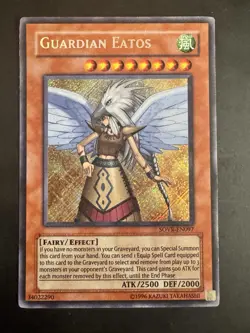 Yu-Gi-Oh! TCG Konami Guardian Eatos SOVR-EN097 Secret Rare Holo Fairy 2500 ATK … - Image 1