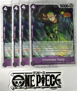 4x One Piece OP06-067 R Vinsmoke Yonji - Flag Foil - ENG - TCG -Playset - NM/M - Image 1