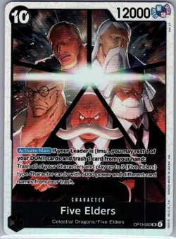 Five Elders OP13-082 SR Carrying On His Will - One Piece Card - NM - Image 1